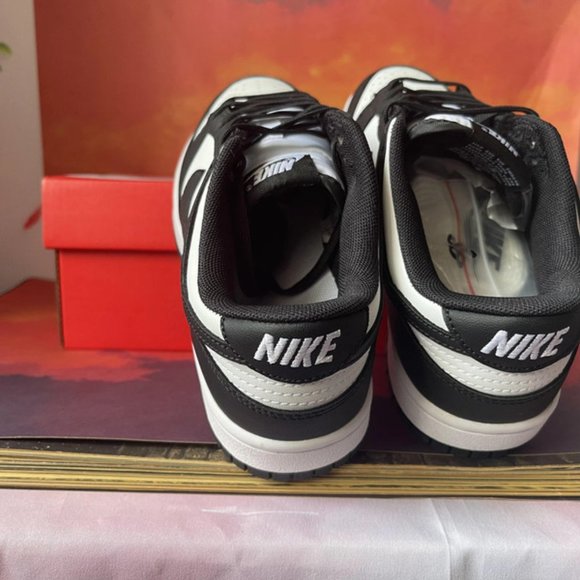 Nike Dunk Low Black White “Panda” Athletic Sneakers - Picture 3 of 5